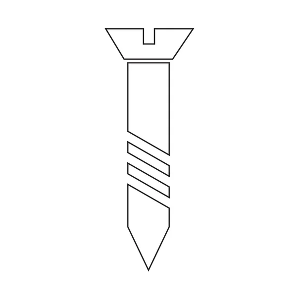 Skruv ikon symbol Illustration — Stock vektor