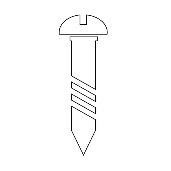 Śruby symbol ikona ilustracja — Wektor stockowy