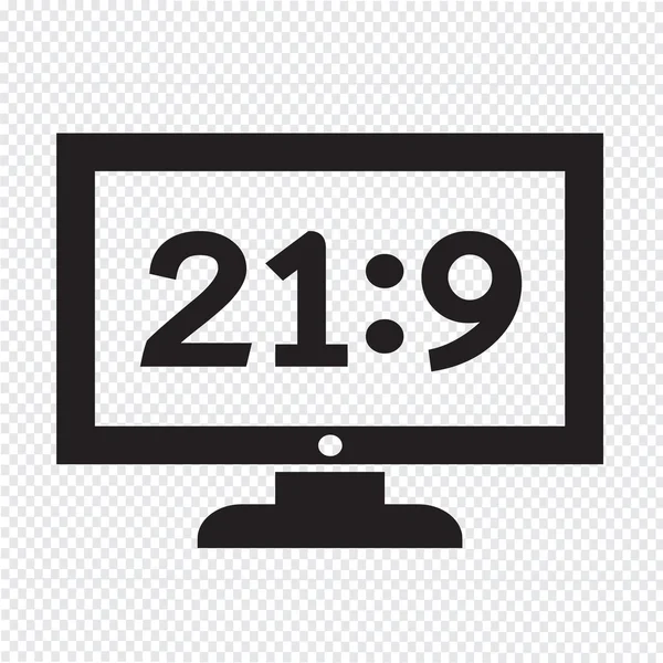 Tv ícone design Ilustração — Vetor de Stock