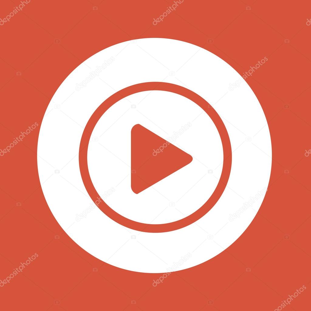 play button icon design Illustration