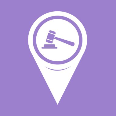 Harita işaretçi tokmak simgesi