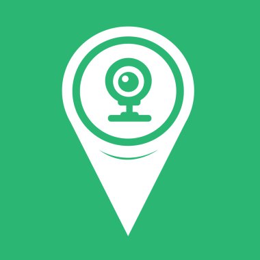 Harita işaretçi webcam kutsal kişilerin resmi