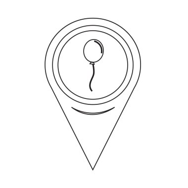 Harita PIN işaretçi balon simgesi