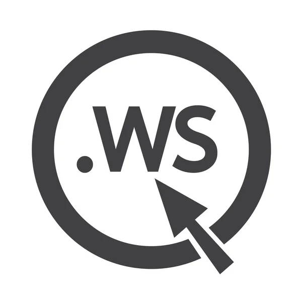 Domain dot ws sign icon Illustration — Stock Vector
