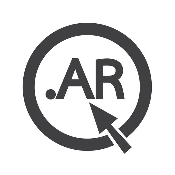 Argentina Domain dot AR sign icon Illustration — Stock Vector