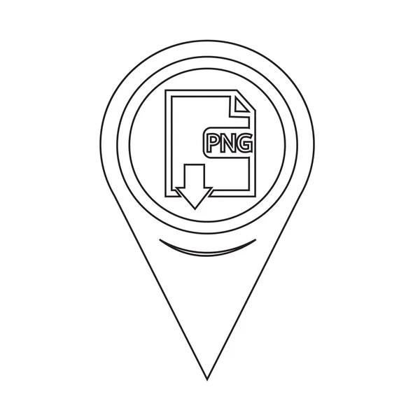 Mapa Pin Pointer Tipo de archivo PNG icon — Archivo Imágenes Vectoriales