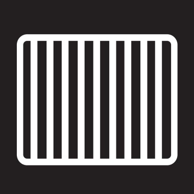 Prison Barlar hapis simgesi illüstrasyon sanat