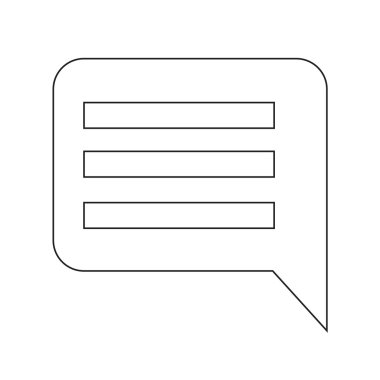 Yorumlar simgesine illüstrasyon sanat