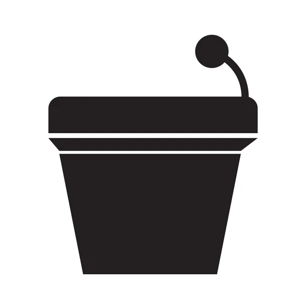 Podium zonder luidsprekerpictogram illustratie Art — Stockvector