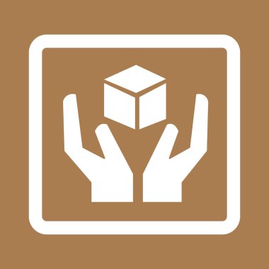 kırılgan simgesi simgesi illüstrasyon tasarımı