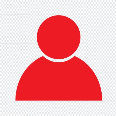 kişi simgesi simgesi illüstrasyon tasarımı