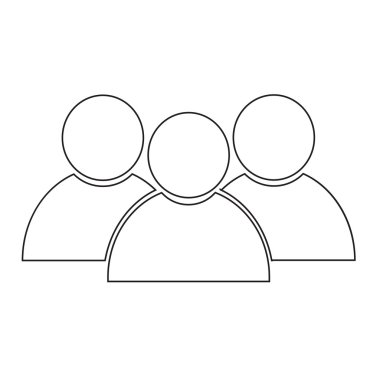 kişi simgesi simgesi illüstrasyon tasarımı