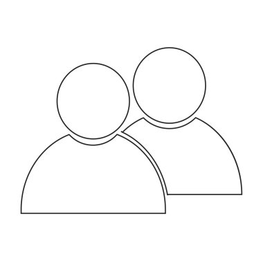 kişi simgesi simgesi illüstrasyon tasarımı