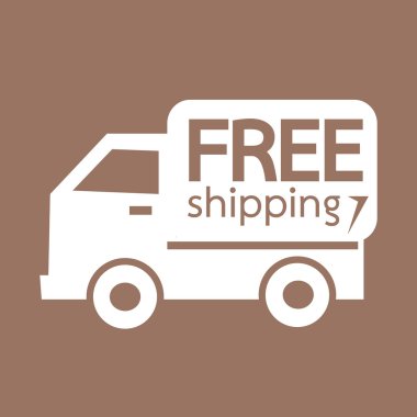 Simgesi simgesi illüstrasyon tasarım ücretsiz kargo