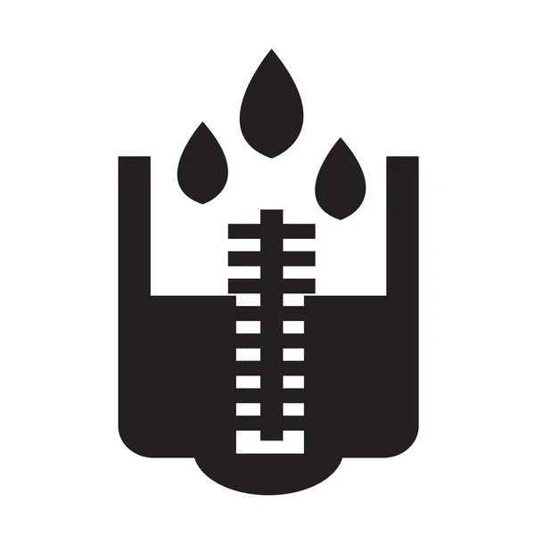 Deszcz miernik ikona ilustracja projektu — Wektor stockowy