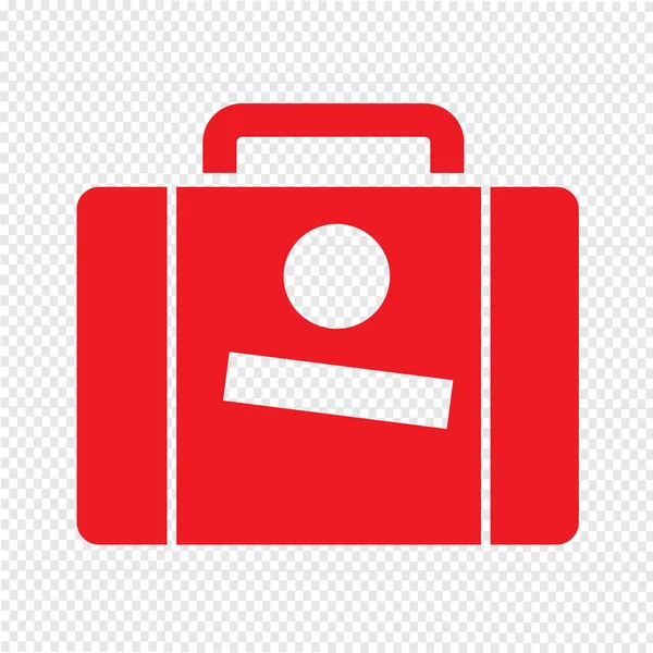 Icône valise Illustration design — Image vectorielle
