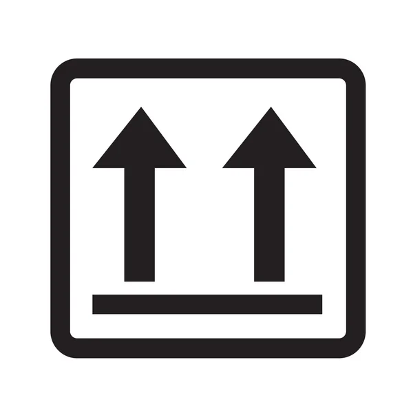 Frágil ícone símbolo Ilustração design — Vetor de Stock