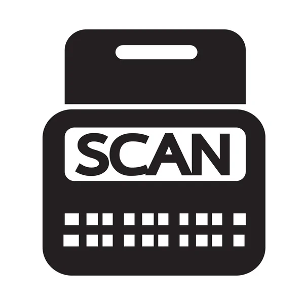 Scan Stock Icône symbole Illustration design — Image vectorielle