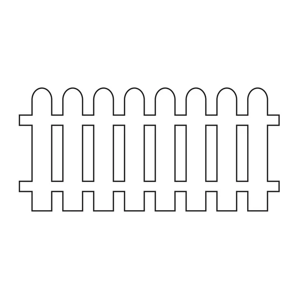 Design ilustrare pictogramă gard — Vector de stoc