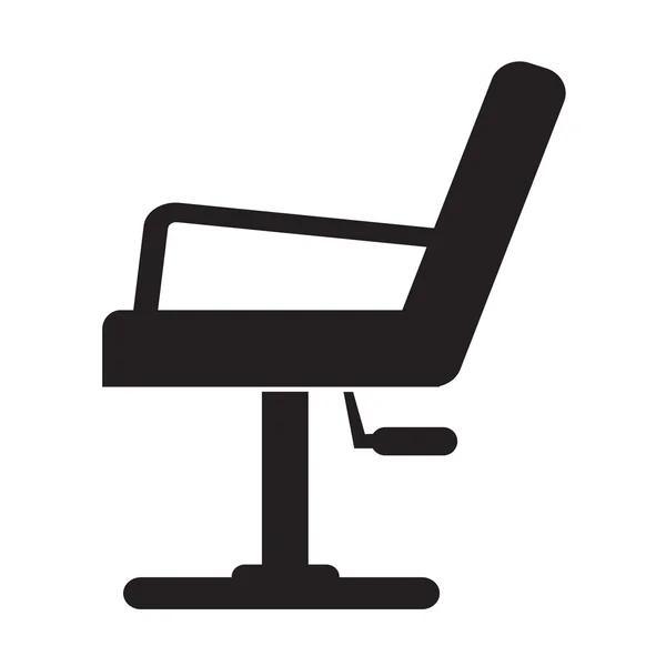 Κουρείο καρέκλα εικονίδιο εικονογράφηση σχεδιασμός — Διανυσματικό Αρχείο