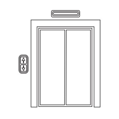 Asansör simge illüstrasyon simge tasarım