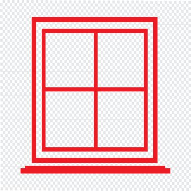 pencere simge illüstrasyon simge tasarım