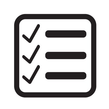 Denetim listesi simgesini illüstrasyon simge tasarım