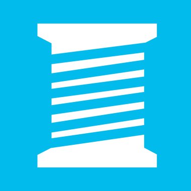 iplik bobin simgesi illüstrasyon simge tasarım terzi