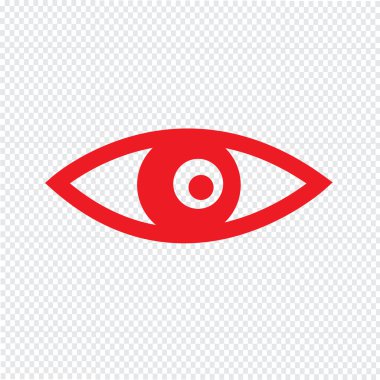 Göz simgesi illüstrasyon işareti Tasarla