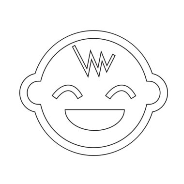 Bebek simge illüstrasyon işareti tasarım