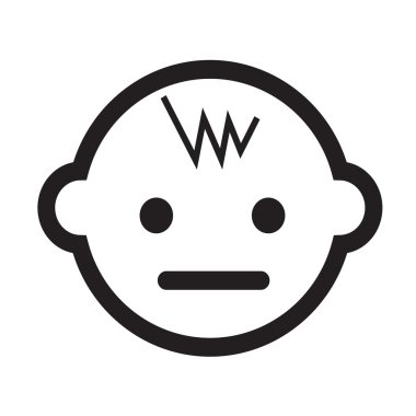 Bebek simge illüstrasyon işareti tasarım