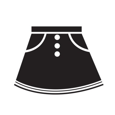 etek simge illüstrasyon işareti tasarım