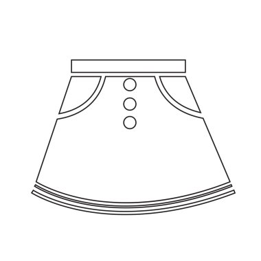 etek simge illüstrasyon işareti tasarım