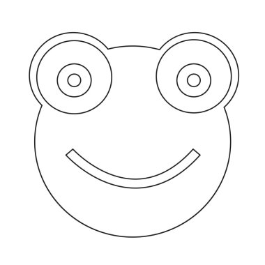 Kurbağa simgesi illüstrasyon işareti Tasarla