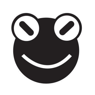 Kurbağa duygu simgesi illüstrasyon işareti Tasarla