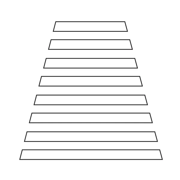 Icône escalier Illustration symbole conception — Image vectorielle