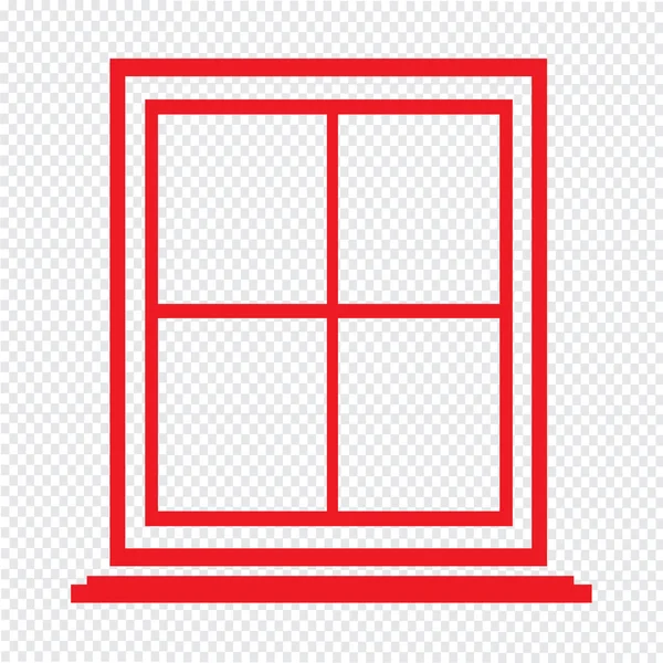 Window icon Illustration symbol design — Stock Vector