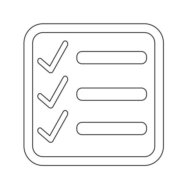 Checkliste Symbol Illustration Symbol Design — Stockvektor