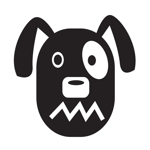 Dog Face emotion Icon Illustration sign design — Stock Vector