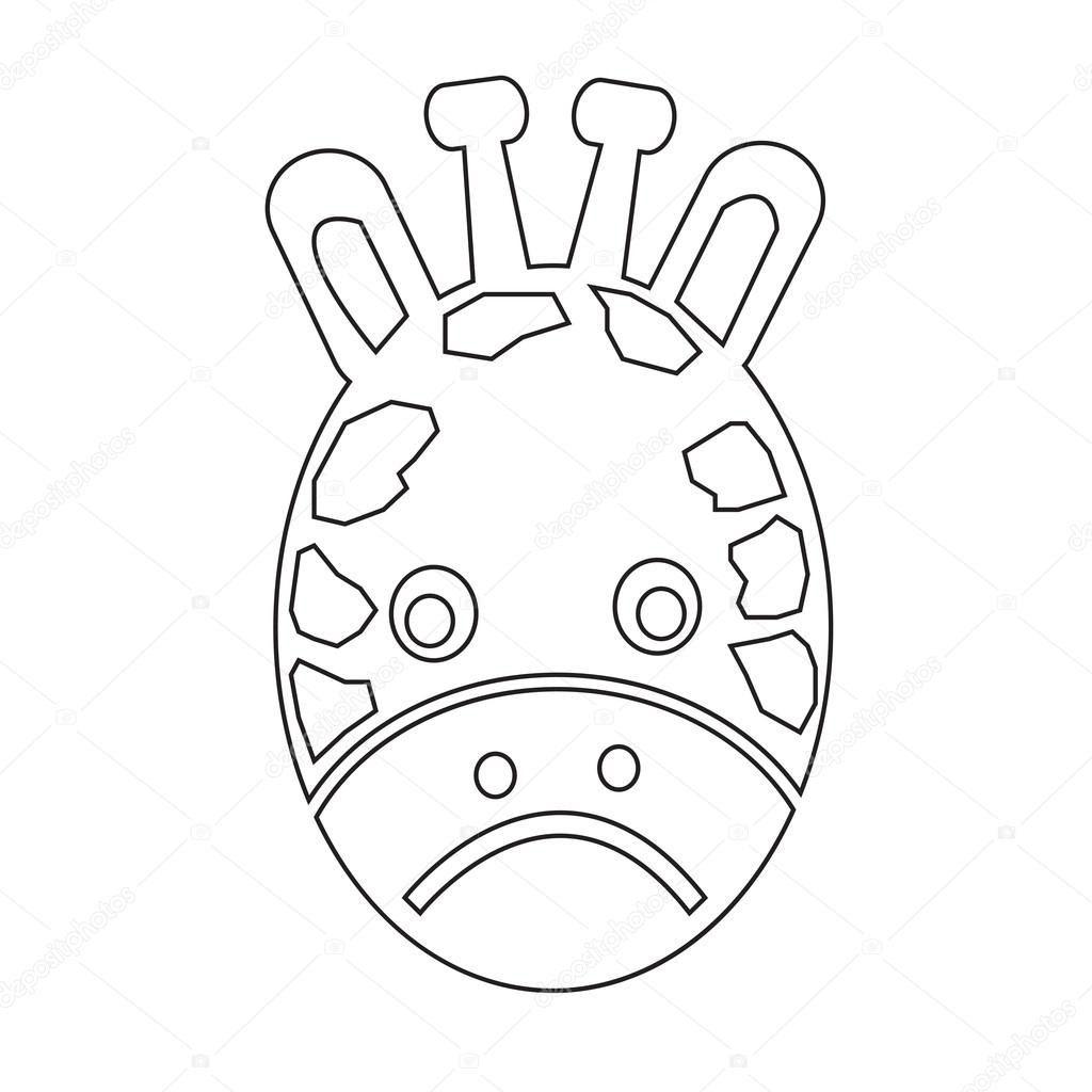 すべてのイラスト画像 驚くばかりキリン 顔 イラスト