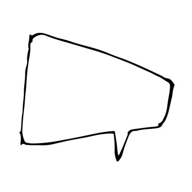 Kabarcık konuşma illüstrasyon simge tasarım el çekilmiş