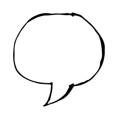 Kabarcık konuşma illüstrasyon simge tasarım el çekilmiş