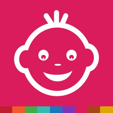 Bebek yüz duygu simge tasarlamak sembolü tasarım