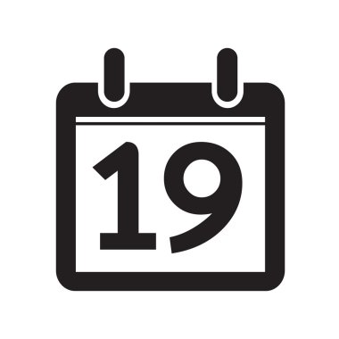 Takvim simgesini illüstrasyon işareti tasarım stili Tarih