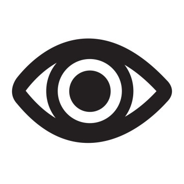 Göz simgesi illüstrasyon işareti stil tasarım