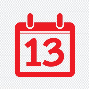 Takvim simgesini illüstrasyon işareti tasarım stili Tarih