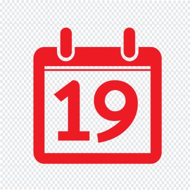 Takvim simgesini illüstrasyon işareti tasarım stili Tarih