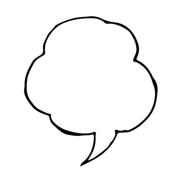 Discurso de bolha desenhado à mão Design de símbolo de ilustração —  Vetores de Stock