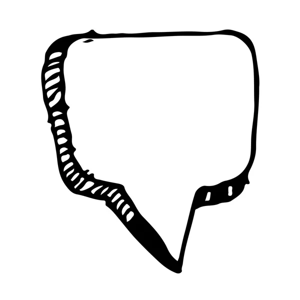Hand drawn bubble speech Illustration symbol design — Stock Vector