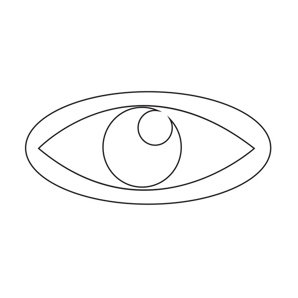 Icono del ojo ilustración signo diseño estilo — Vector de stock